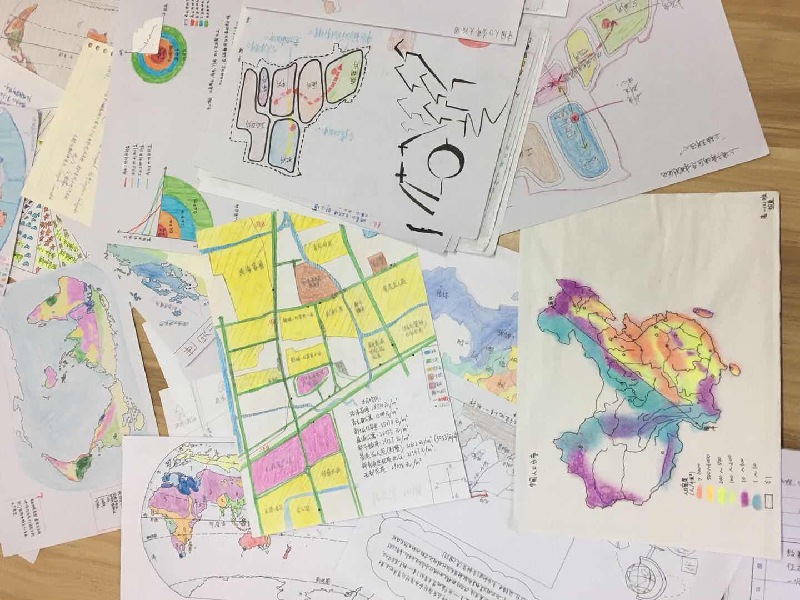 拓生态素养绘美丽家乡青浦一中开展学生手绘地图大赛